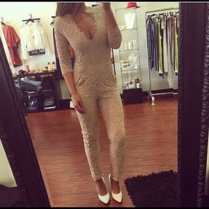 Nude Lace Jumpsuit